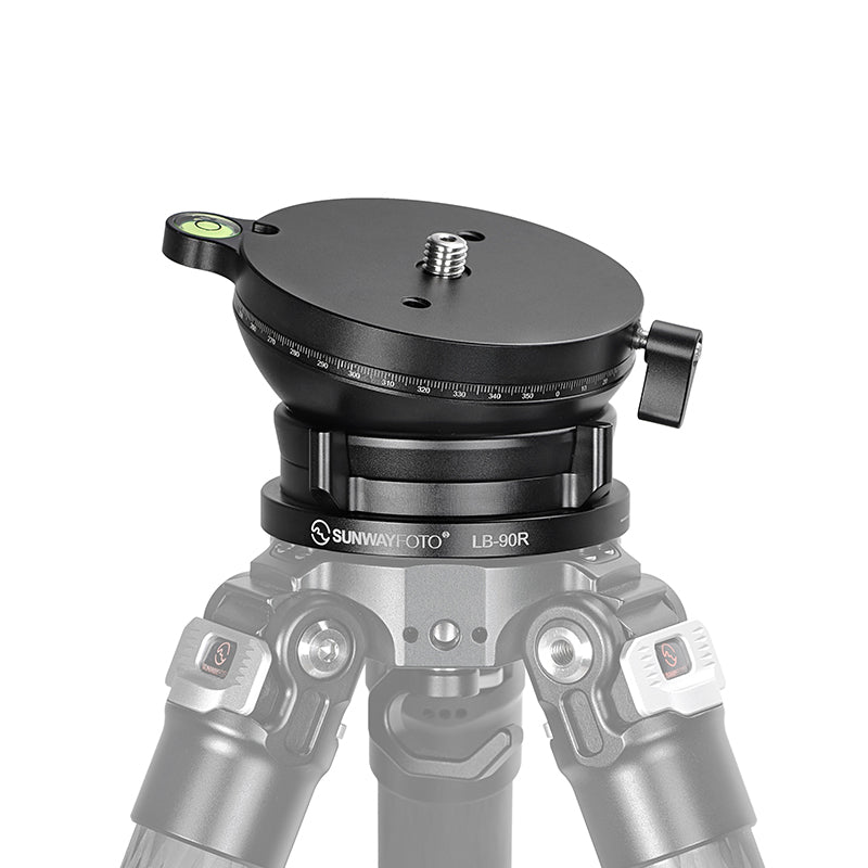 SUNWAYFOTO LB-90R 360° Panoramic Leveling base Tripod Head 55 lbs(25kg) Load Capacity