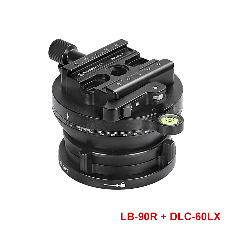 SUNWAYFOTO LB-90R 360° Panoramic Leveling base Tripod Head 55 lbs(25kg) Load Capacity