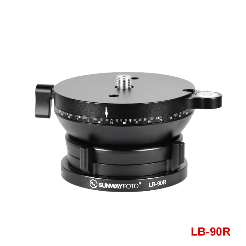 SUNWAYFOTO LB-90R 360° Panoramic Leveling base Tripod Head 55 lbs(25kg) Load Capacity