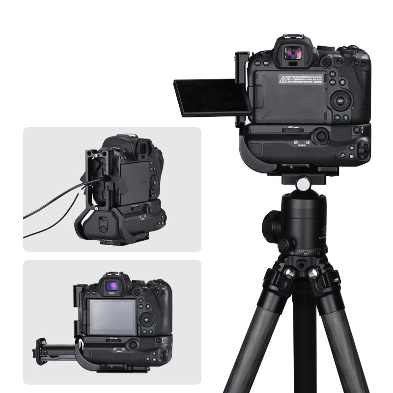 SUNWAYFOTO PCL-R5G L-bracket for Canon EOS R5/R6/R5C with battery grip BG-R10 & R5 II with BG-R20