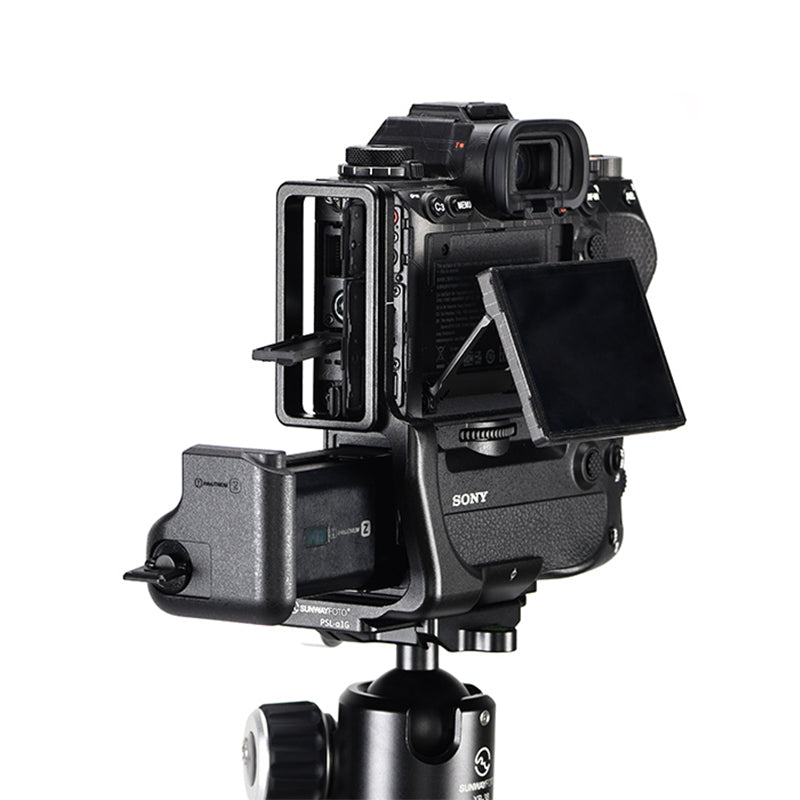 PSL-a1G L Bracket for Sony a1 with Vattery Grip VG-C4EM Quick Release Plate Arca Swiss RRS Compatible Accessories