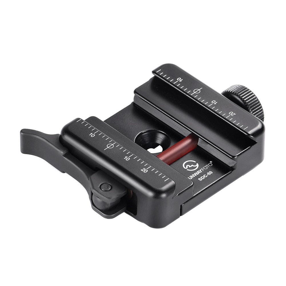 SDC-50 QR Quick Release Clamp Arca Swiss/RRS Dovetail to Picatinny Adapter