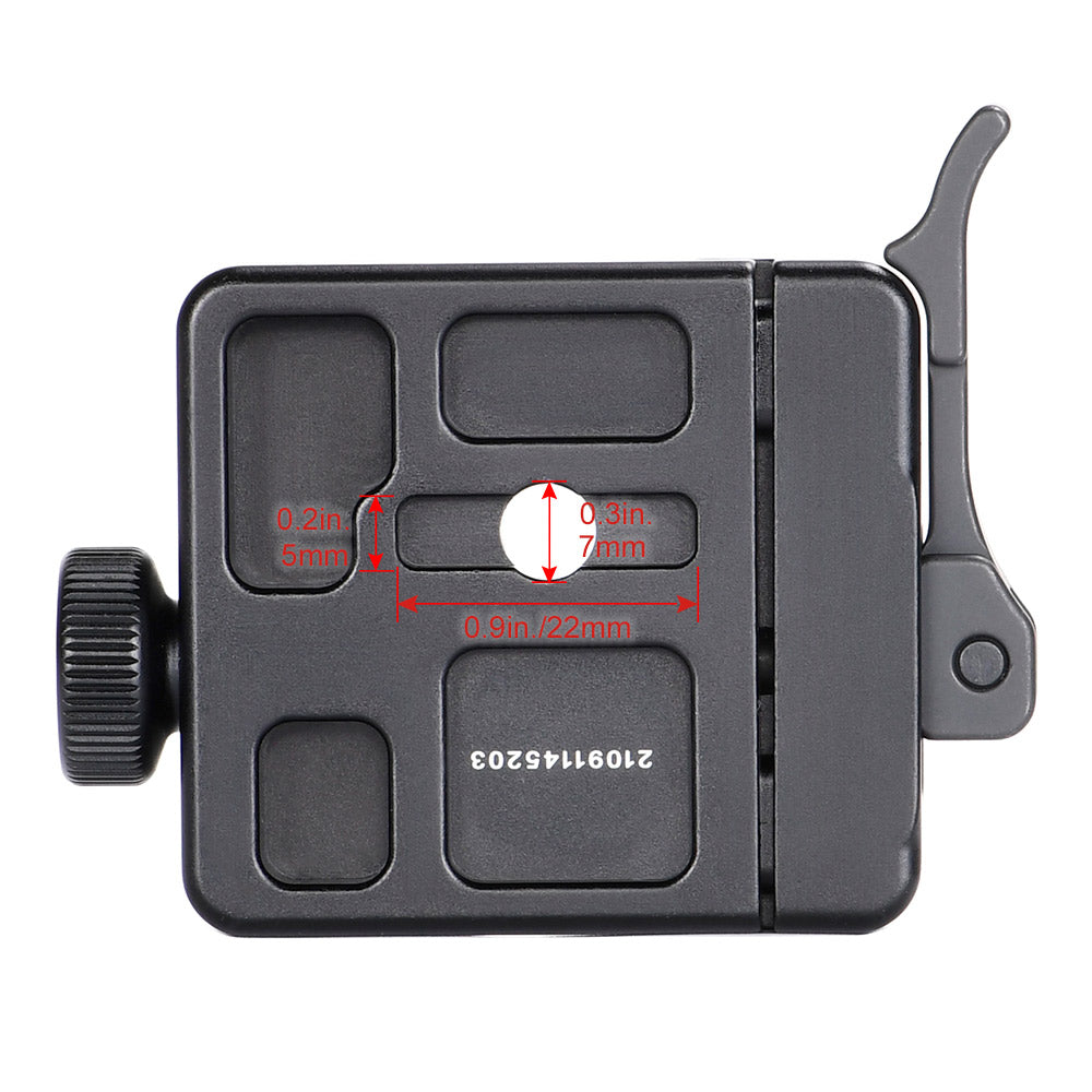 SDC-50 QR Quick Release Clamp Arca Swiss/RRS Dovetail to Picatinny Adapter