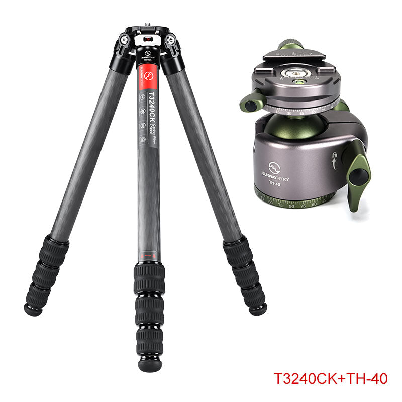 T3240CK	Knight Series Carbon Fiber Tripod, 4 Leg Sections, Top Tube Diameter 32mm