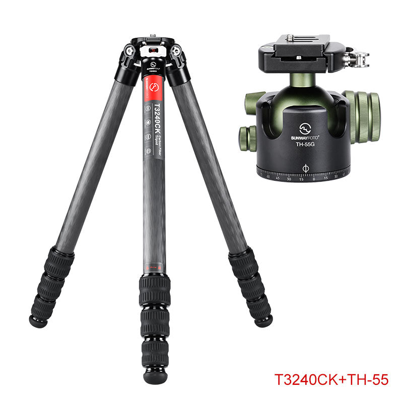 T3240CK	Knight Series Carbon Fiber Tripod, 4 Leg Sections, Top Tube Diameter 32mm