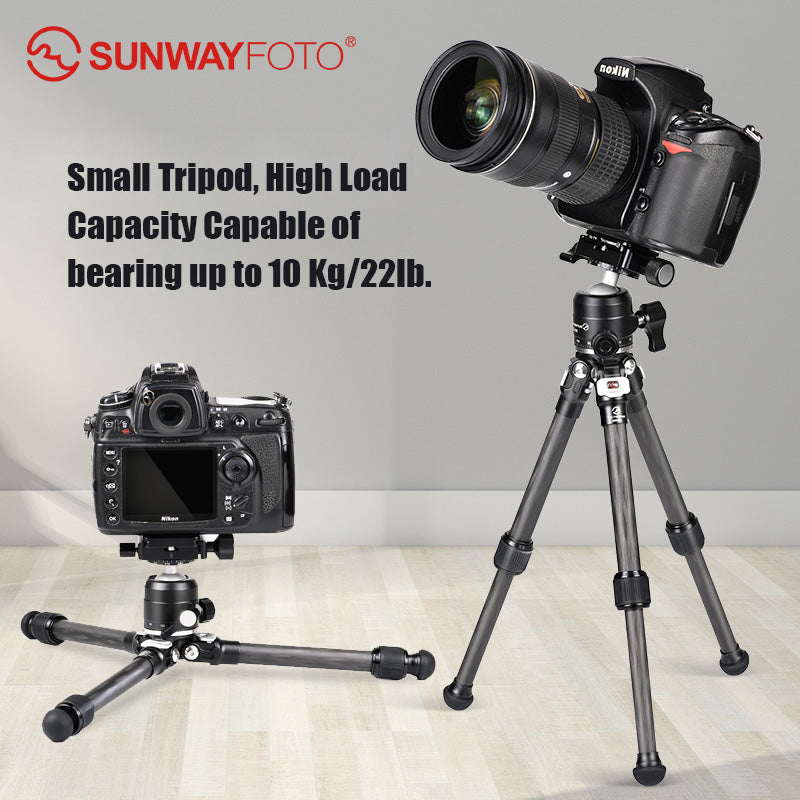 T16C20NII Tabletop Carbon Fiber Tripod,2 Sections