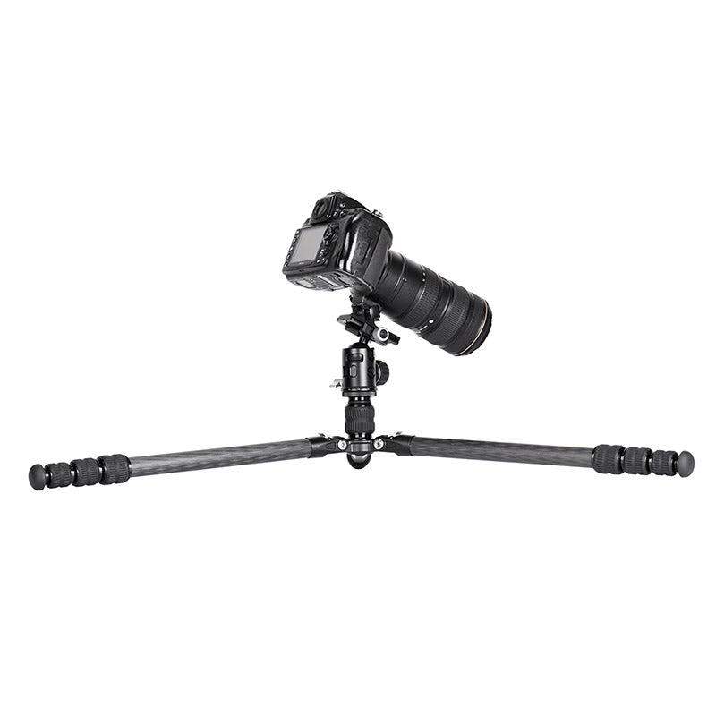 T2540CT	Traveler Series Reverse Folding Carbon Fiber Tripod with Center Column, 4 Leg Sections, Top Tube Diameter 25mm