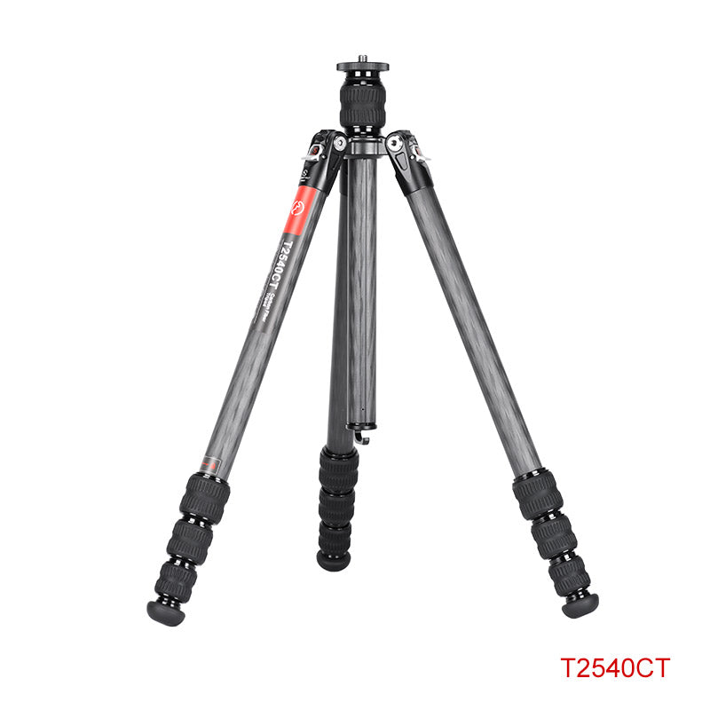 T2540CT	Traveler Series Reverse Folding Carbon Fiber Tripod with Center Column, 4 Leg Sections, Top Tube Diameter 25mm