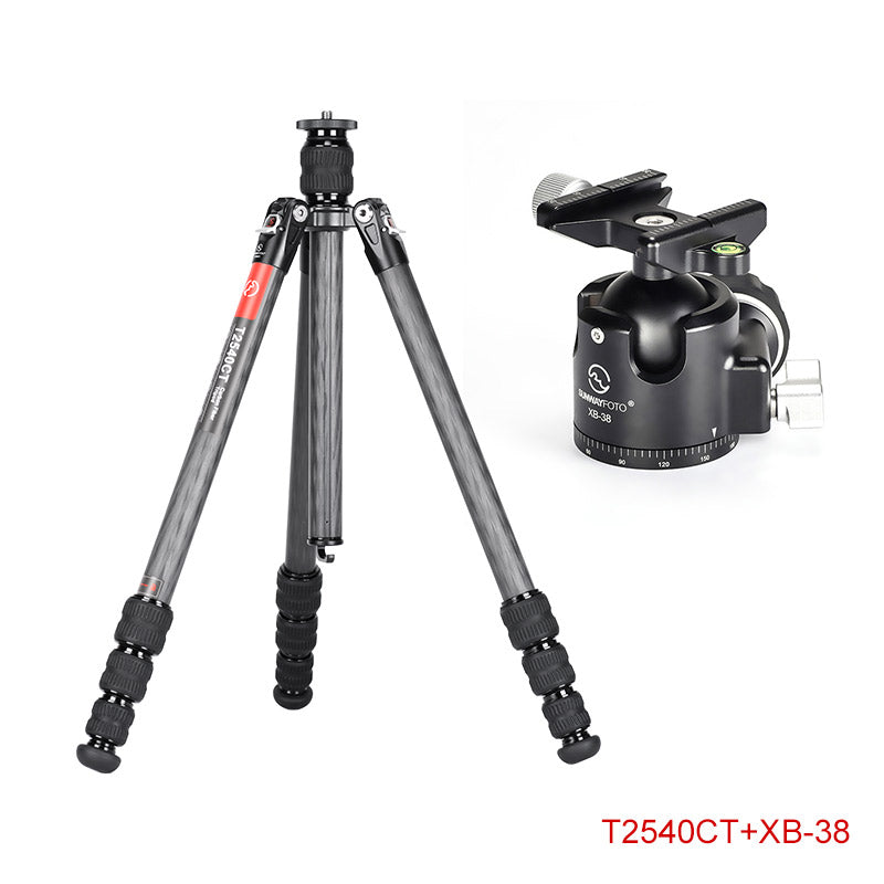 T2540CT	Traveler Series Reverse Folding Carbon Fiber Tripod with Center Column, 4 Leg Sections, Top Tube Diameter 25mm