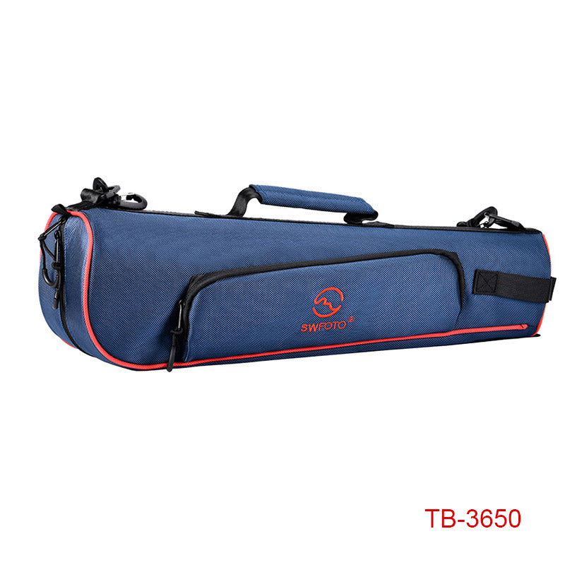 Tripod Carrying Case - Heavy Duty Nylon Bag with Shoulder Straps and Handles - Compact Case with Full Length Zippered Closure Plus External Pocket Fits Tripod with Head  21/22/25 Inches