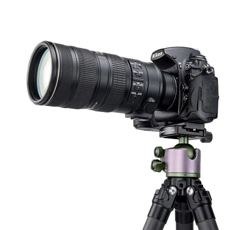 TH-40S 40mm Tripod Head Low Profile Ball Head Mount with Arca Swiss Clamp and QR Quick Release Plate for DSRL Camera,Load 44lb(20kg)