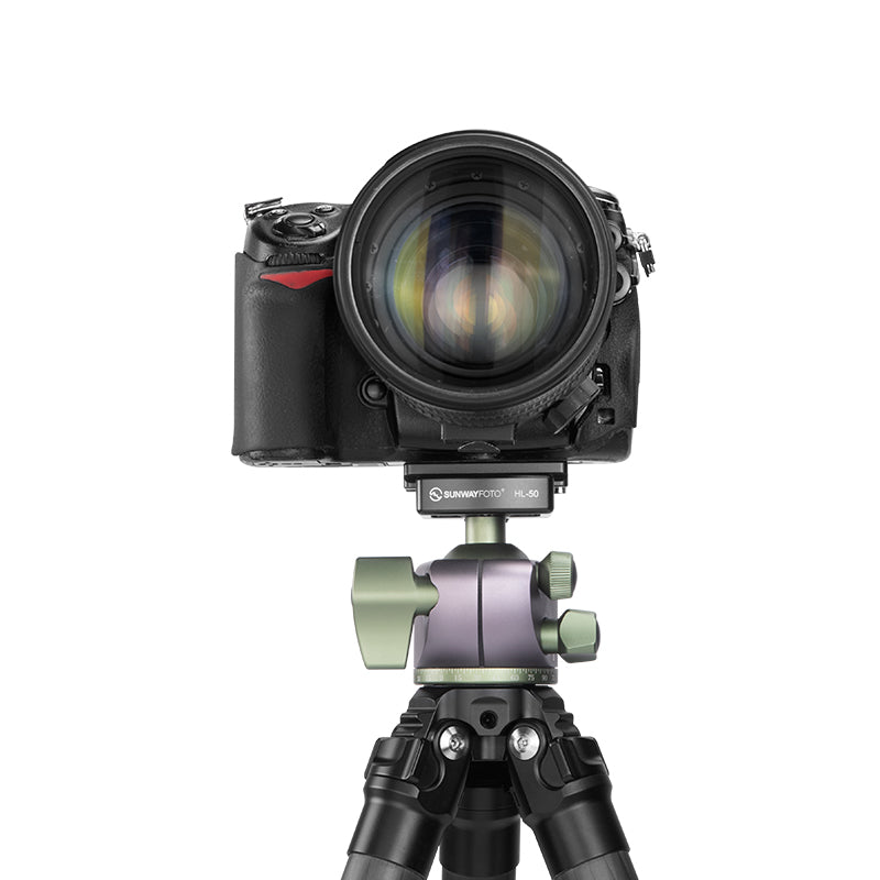 TH-40S 40mm Tripod Head Low Profile Ball Head Mount with Arca Swiss Clamp and QR Quick Release Plate for DSRL Camera,Load 44lb(20kg)