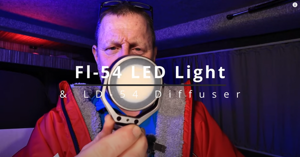 LD-54 LED Light Diffuser With the FL-54 LED lamp, photography lighting