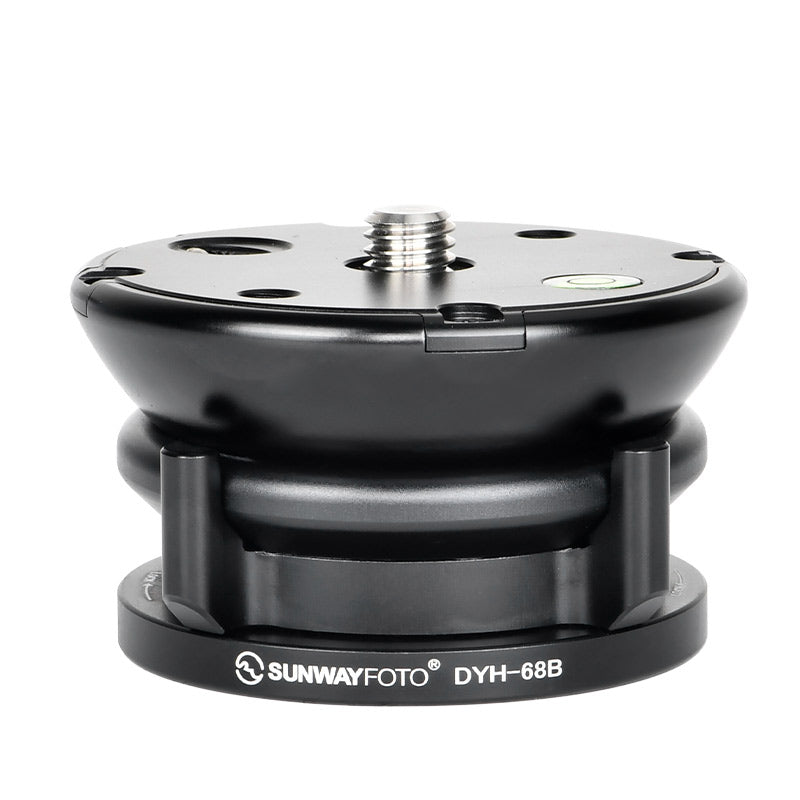 DYH-68B  68mm Leveling Base Tripod Heads Load 22lb.(10kgs) +/-15° Tilt