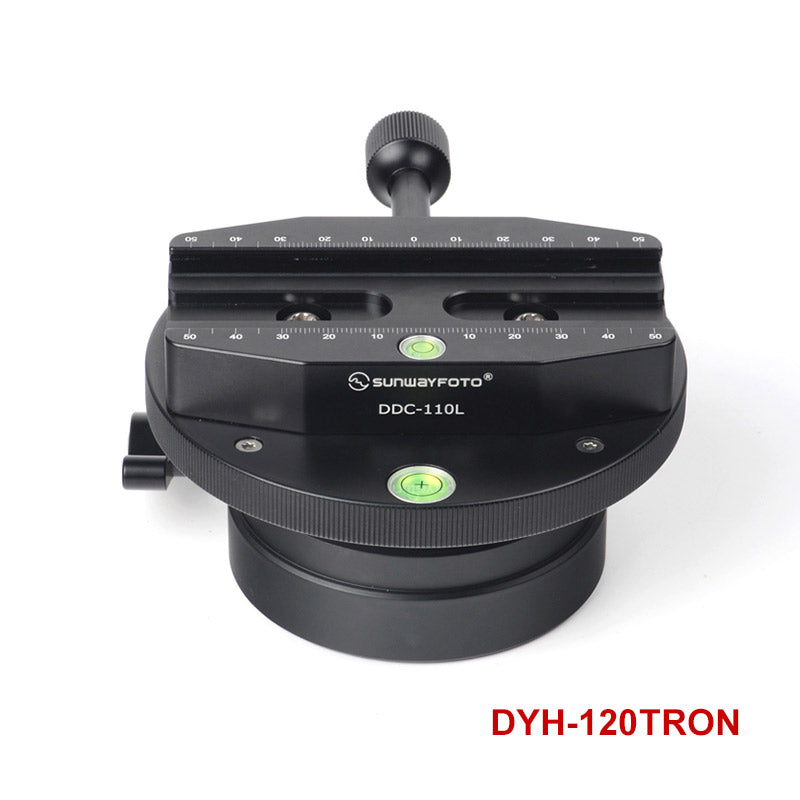 DYH-120TRO/DYH-120TRON  120mm Leveling Base Tripod Heads Load (35kgs) +/-16° Tilt