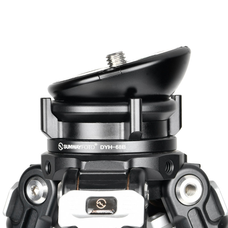 DYH-68B  68mm Leveling Base Tripod Heads Load 22lb.(10kgs) +/-15° Tilt
