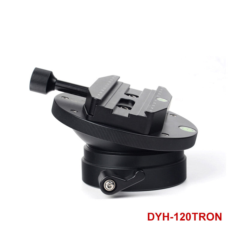 DYH-120TRO/DYH-120TRON  120mm Leveling Base Tripod Heads Load (35kgs) +/-16° Tilt