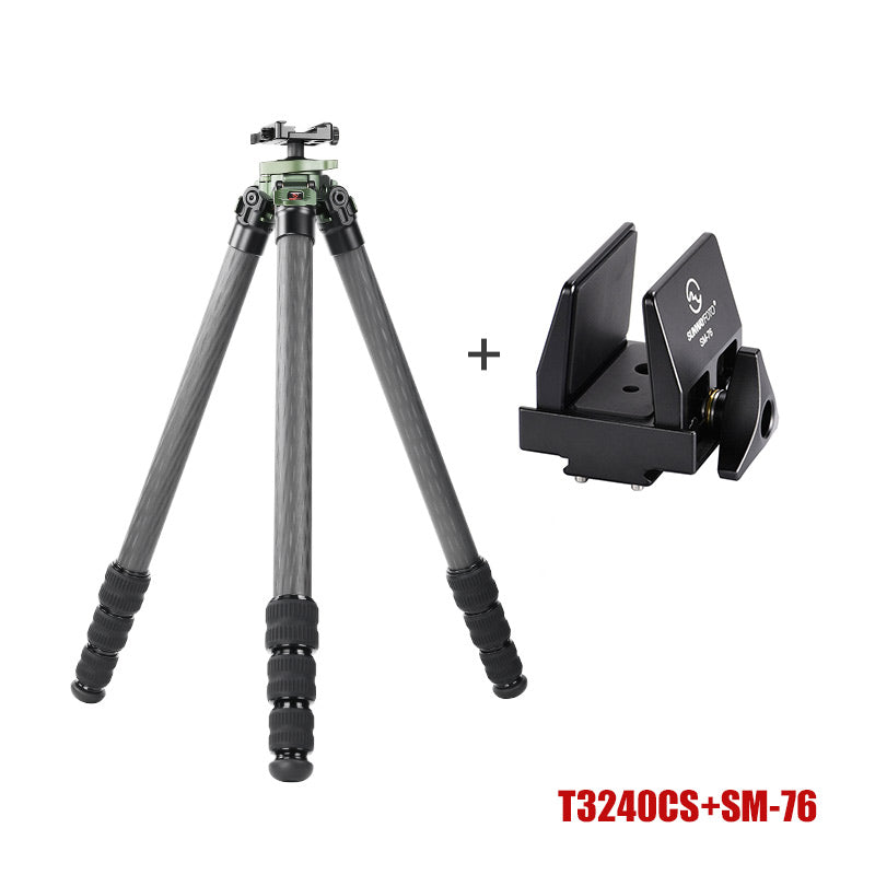 T3240CS Hunting Tripod for Shooting Rifle Stand Carbon Fiber