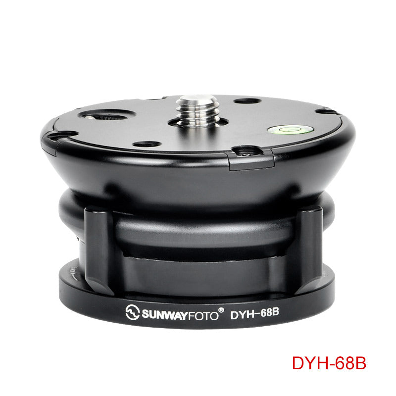 DYH-68B  68mm Leveling Base Tripod Heads Load 22lb.(10kgs) +/-15° Tilt