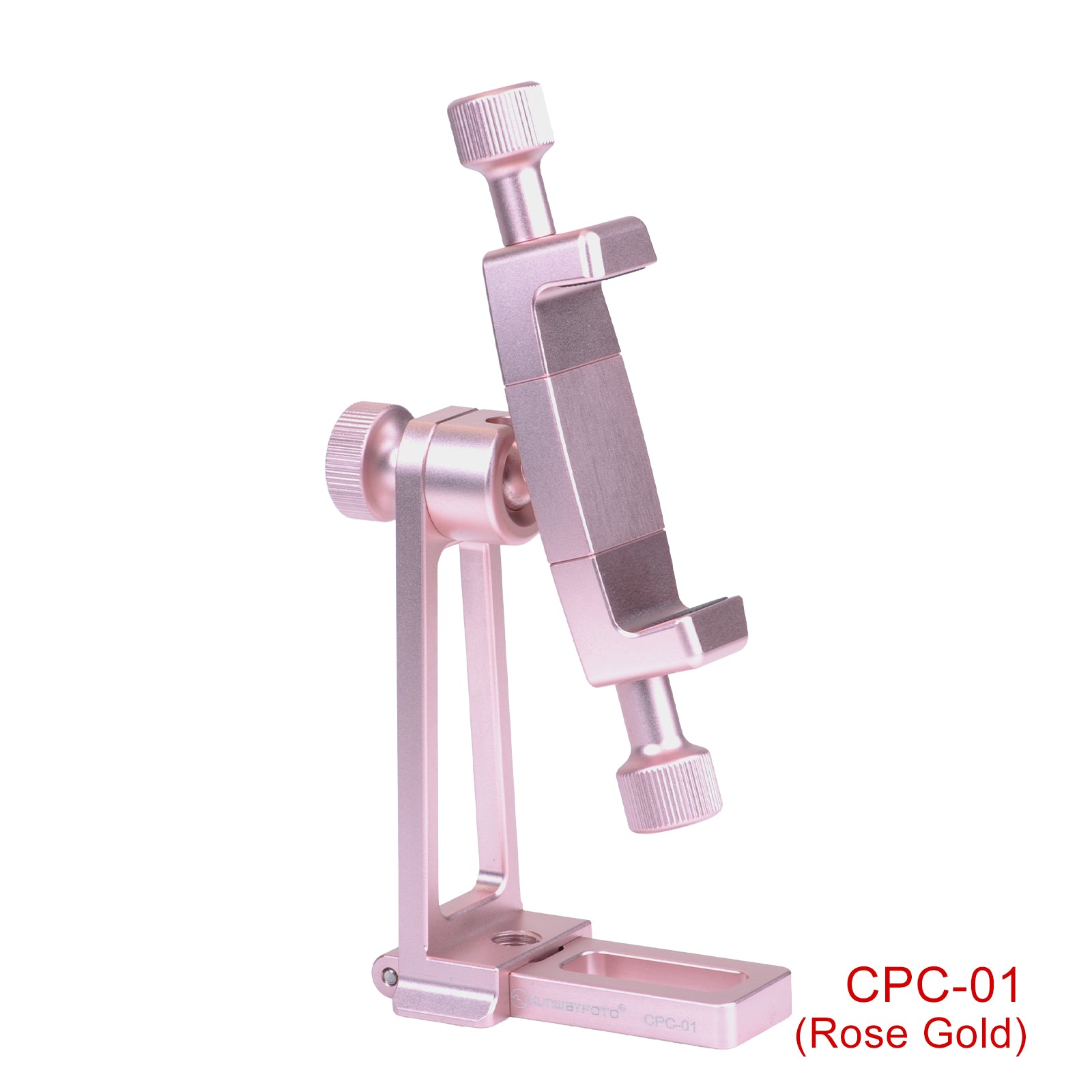 CPC-01 Cell Phone Tripod Mount,Smartphone Tripod Mount Adapter Aluminum, 360° Cell Phone Stand Holder Clamp for iPhone 17 16 15 14 13 12 11 Max Pro Plus