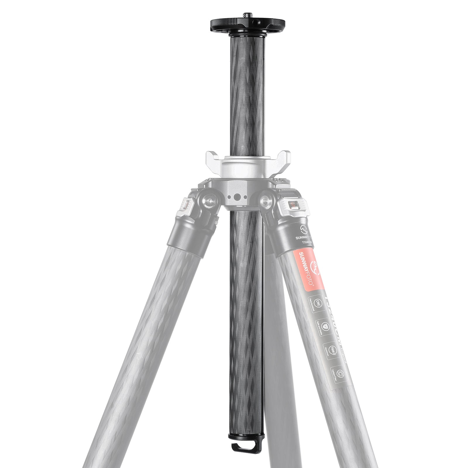 SUNWAYFOTO CC-T3240CM Carbon Fiber Center Column for T3240CM，Height Increase 13in/33cm
