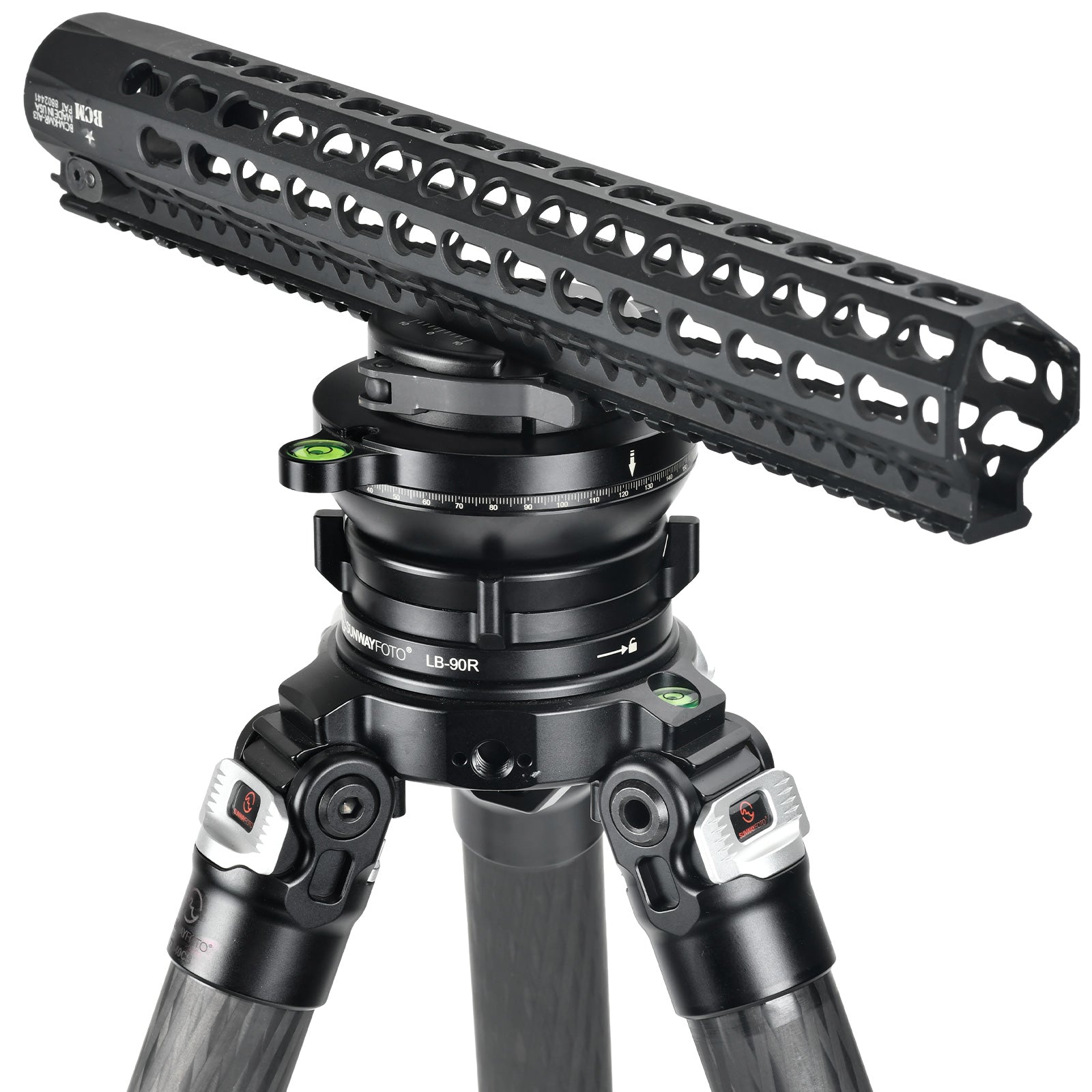 SUNWAYFOTO DLC-64P 64mm Arca Swiss and Picatinny Discal Lever Clamp fo