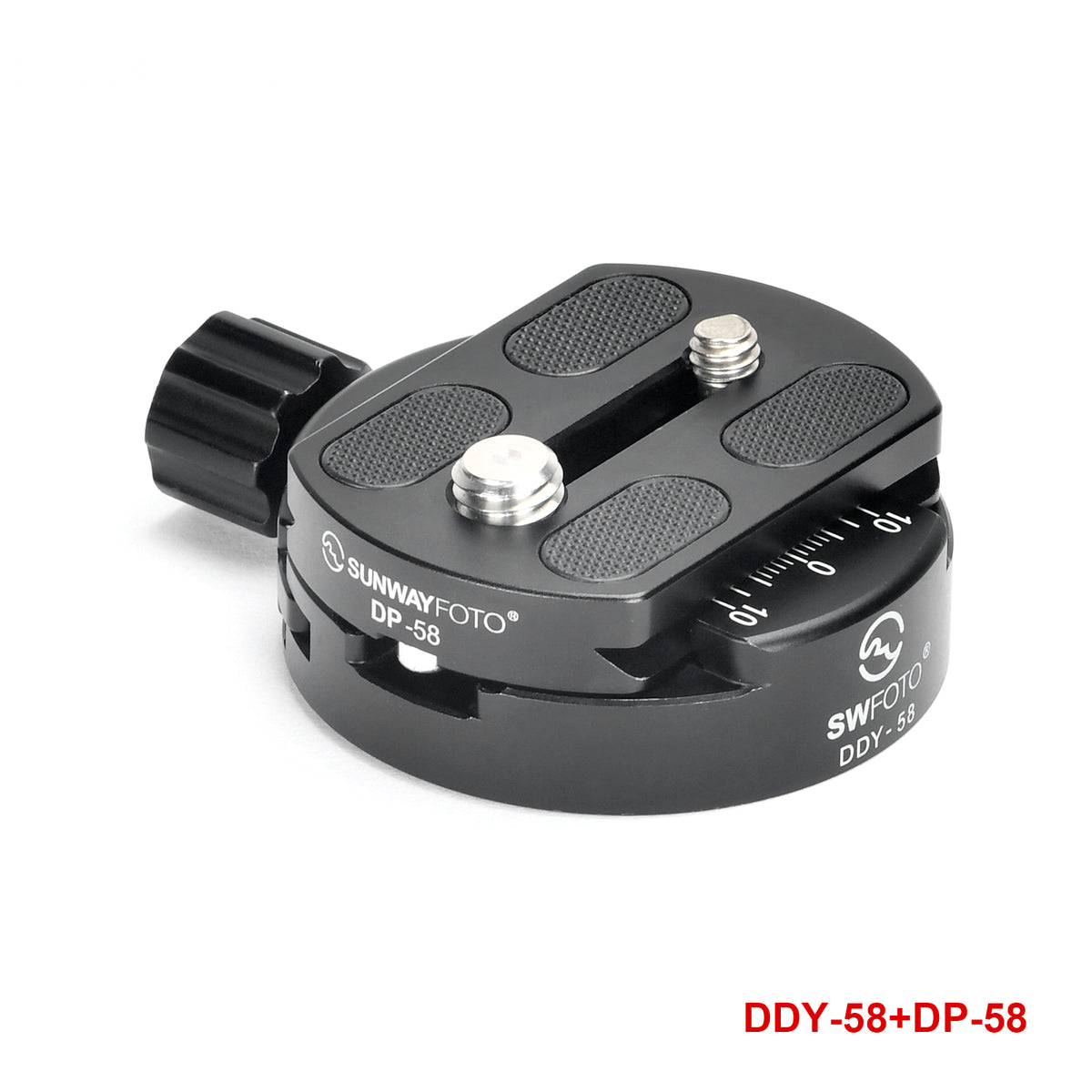 DDY-58 58mm Discal Arca Swiss Clamp with Screw Knob for Quick Release QR Plate,UNC3/8"