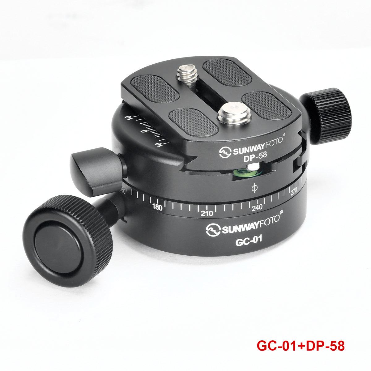 GC-01 58mm  Panoramic Arca Swiss Geared Clamp, Black