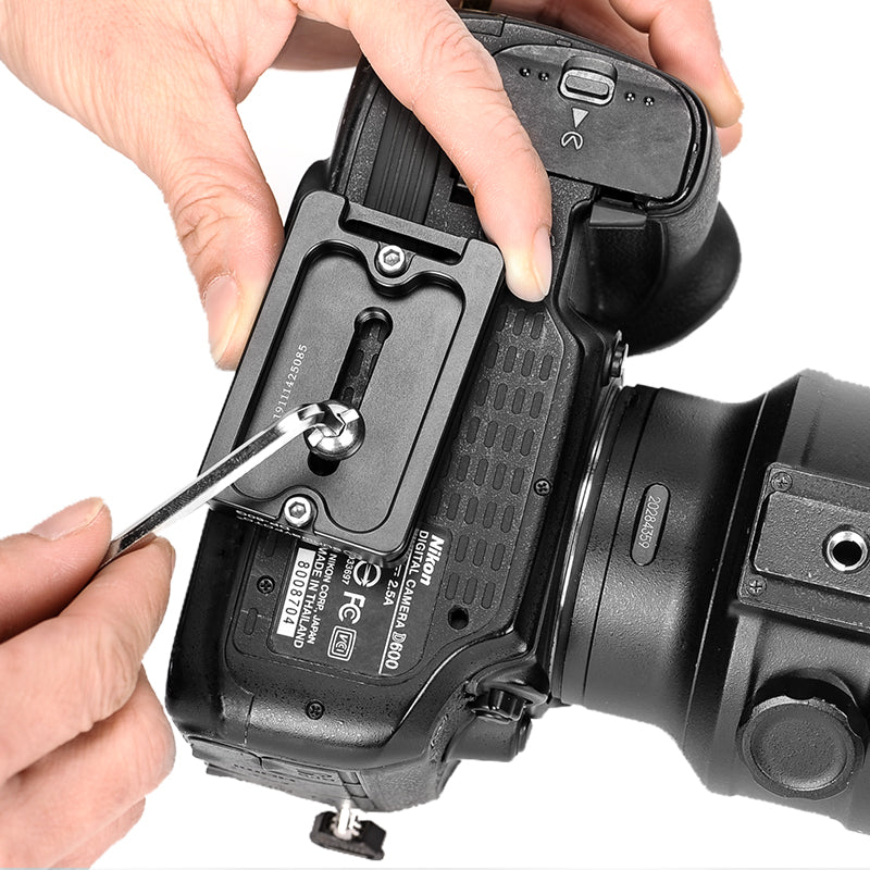DP-60G 60mm Arca Swiss QR Plate DSLR Camera Accessory,1/4-20 Screws