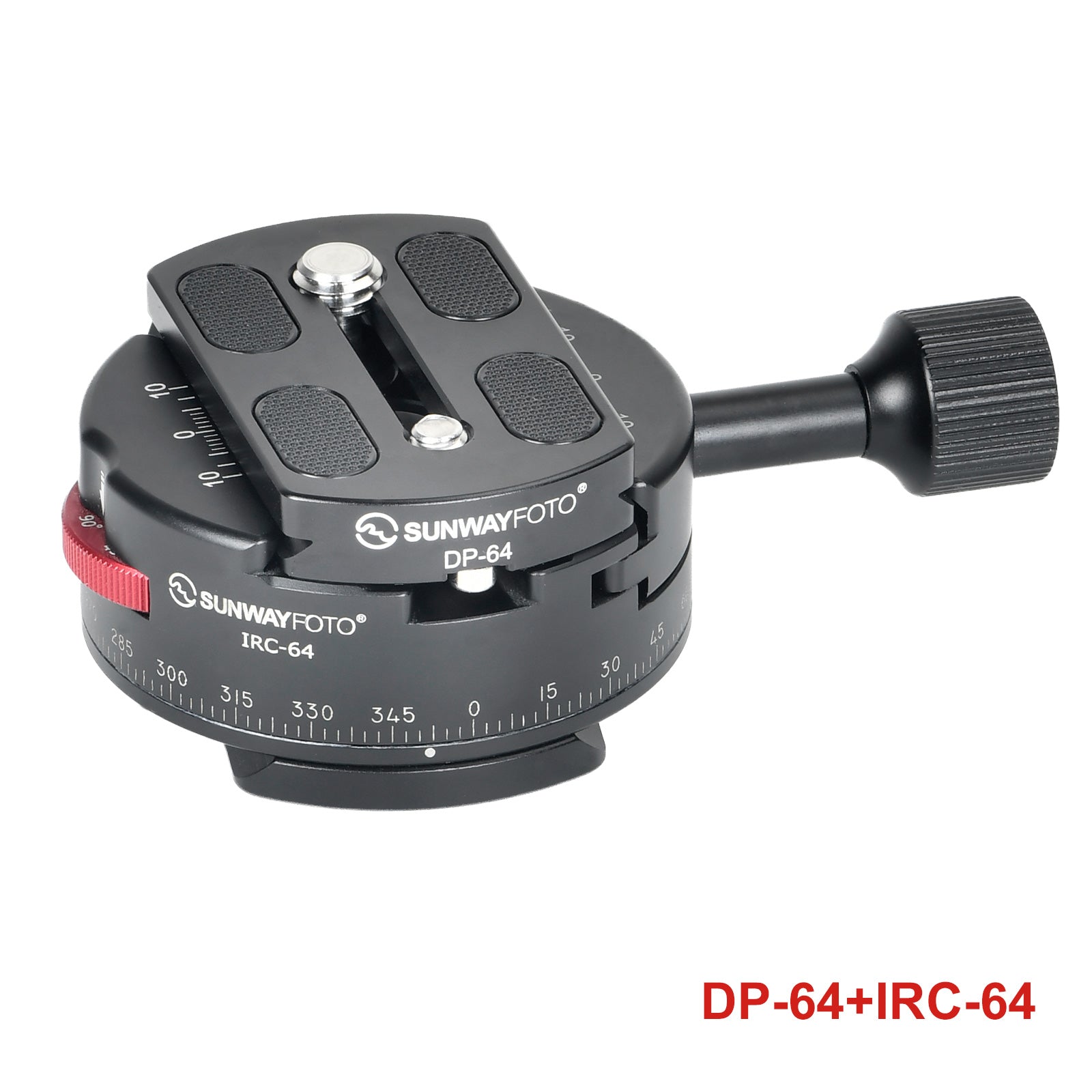 SUNWAYFOTO DP-64 64mm Arca Swiss Plate for 64mm Discal Clamp, with 1/4-20 & 3/8-16 Screws