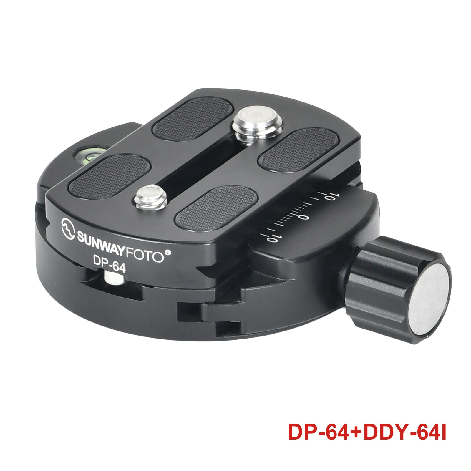 SUNWAYFOTO DP-64 64mm Arca Swiss Plate for 64mm Discal Clamp, with 1/4-20 & 3/8-16 Screws