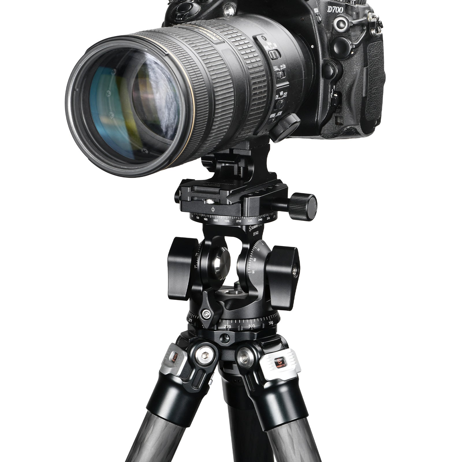 DT-03R Tilt Head with 360 Degree Panoramic Arca Swiss Clamp for Monopod and Tripod 33lbs(15KG) Load Capacity