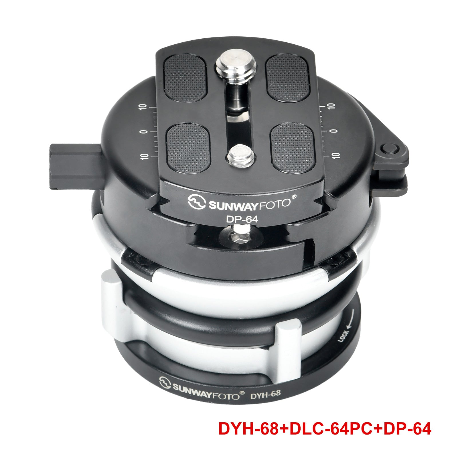 DYH-68B  68mm Leveling Base Tripod Heads Load 22lb.(10kgs) +/-15° Tilt