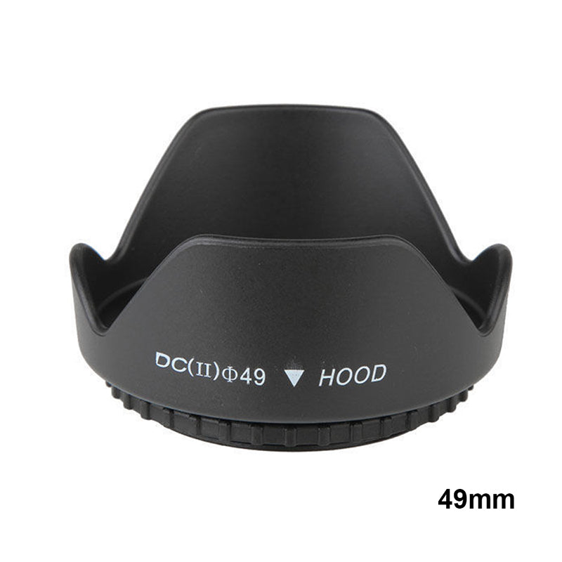 LH-01 DSLR Camera Lens Hoods suitable for Nikon, Canon and Sony 49/52/55/58/62/67/72/77/82mm