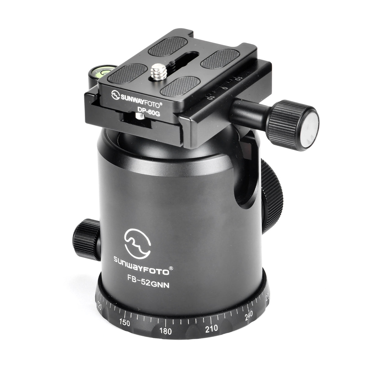 FB-52 GNN 52mm Neckless Ball Head for Hunting Tripods, Load Capacity 44 lb (20 kg)