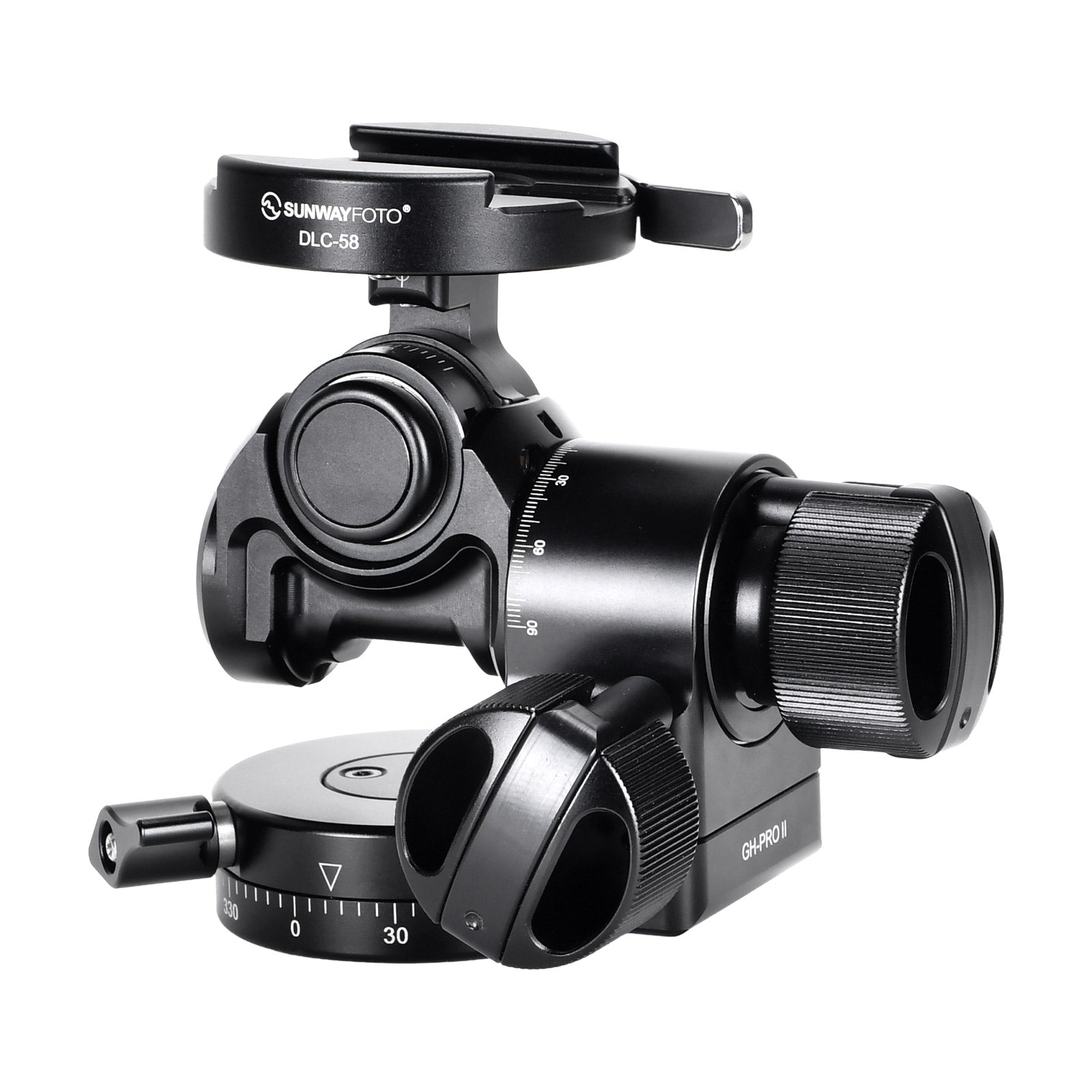 SUNWAYFOTO Lightweight Design GH-PROIIL Geared Tripod Head with Lever Arca Swiss Clamp for Architectural Photography