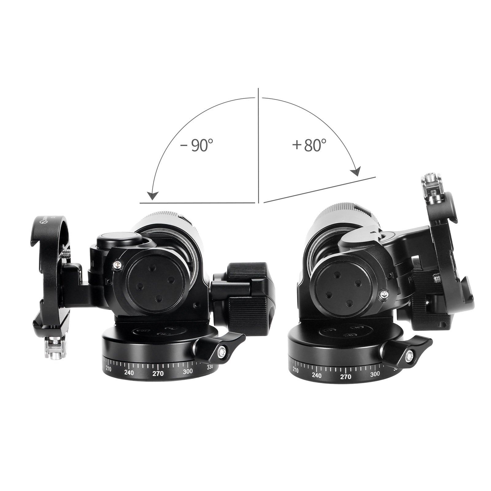 SUNWAYFOTO Lightweight Design GH-PROIIL Geared Tripod Head with Lever Arca Swiss Clamp for Architectural Photography
