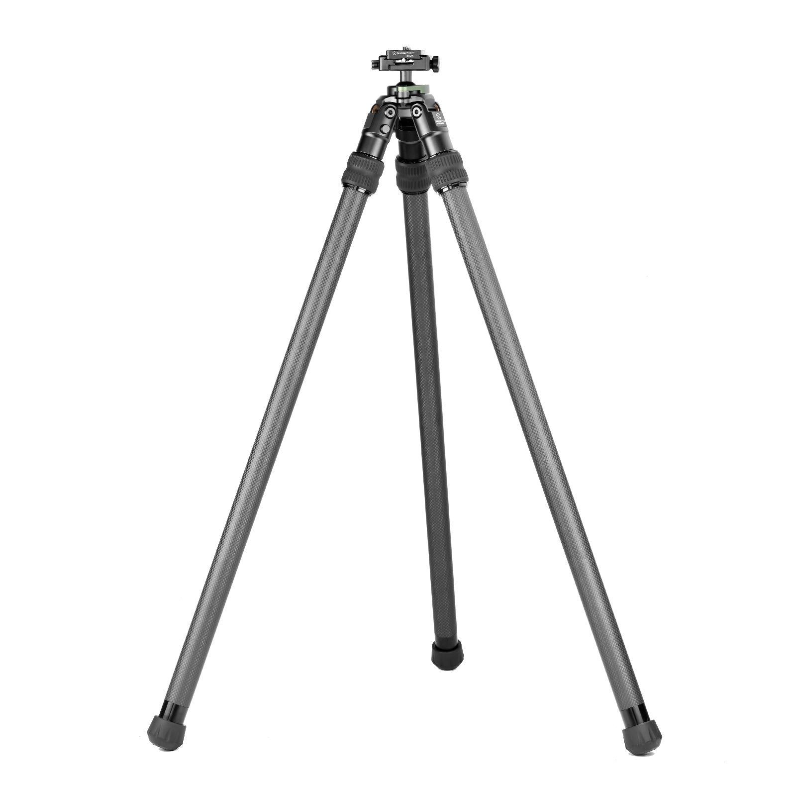 Sunwayfoto HT2820CSPI Inverted Leg Carbon Fiber Tripod for Hunting with Ball Head，Arca-Swiss Picatinny Rail Adapter Clamp，48.7''/124 Tall