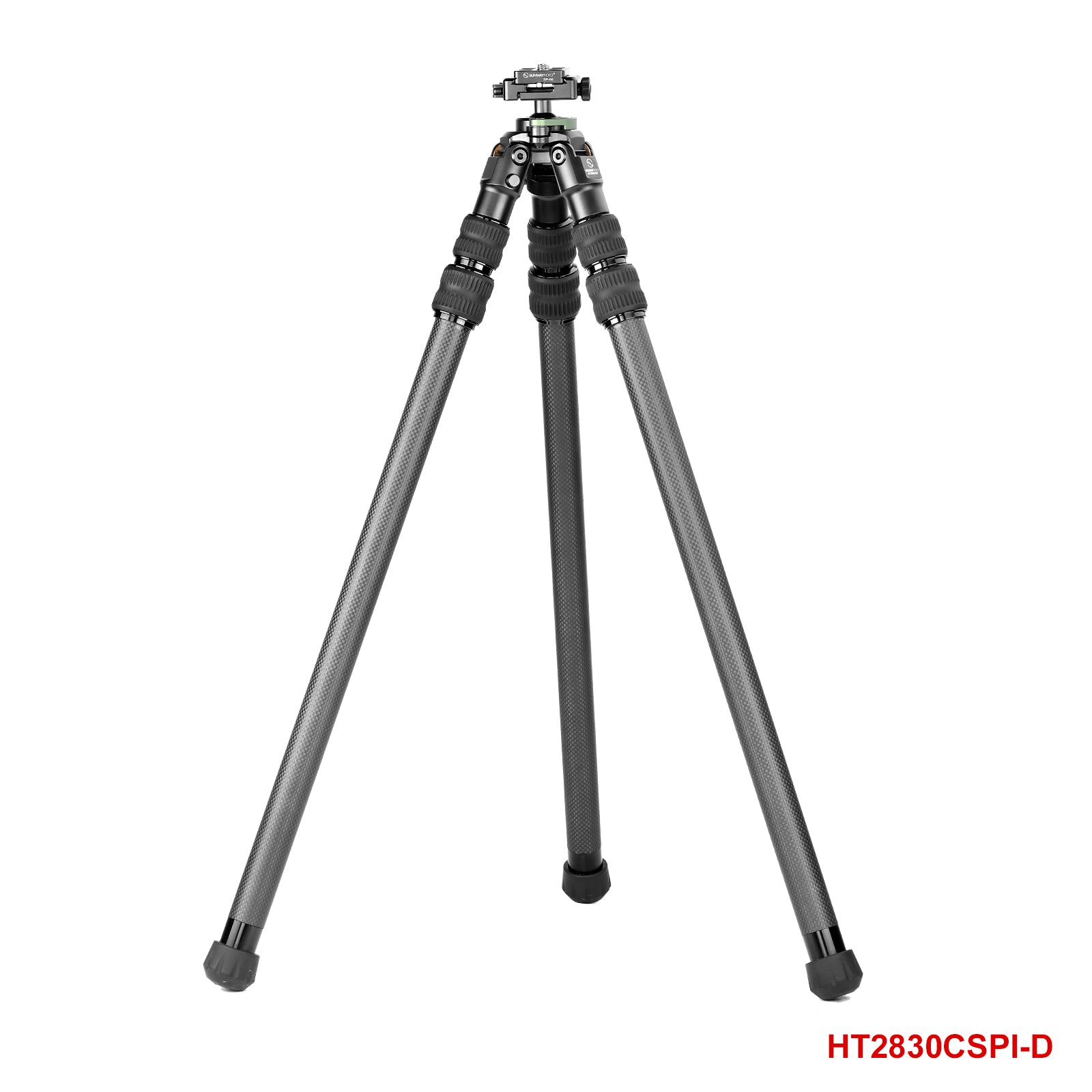 Sunwayfoto HT2830CSPI Inverted Leg Carbon Fiber Tripod for Hunting with Ball Head，Arca-Swiss Picatinny Rail Adapter Clamp，150cm/59'' Tall