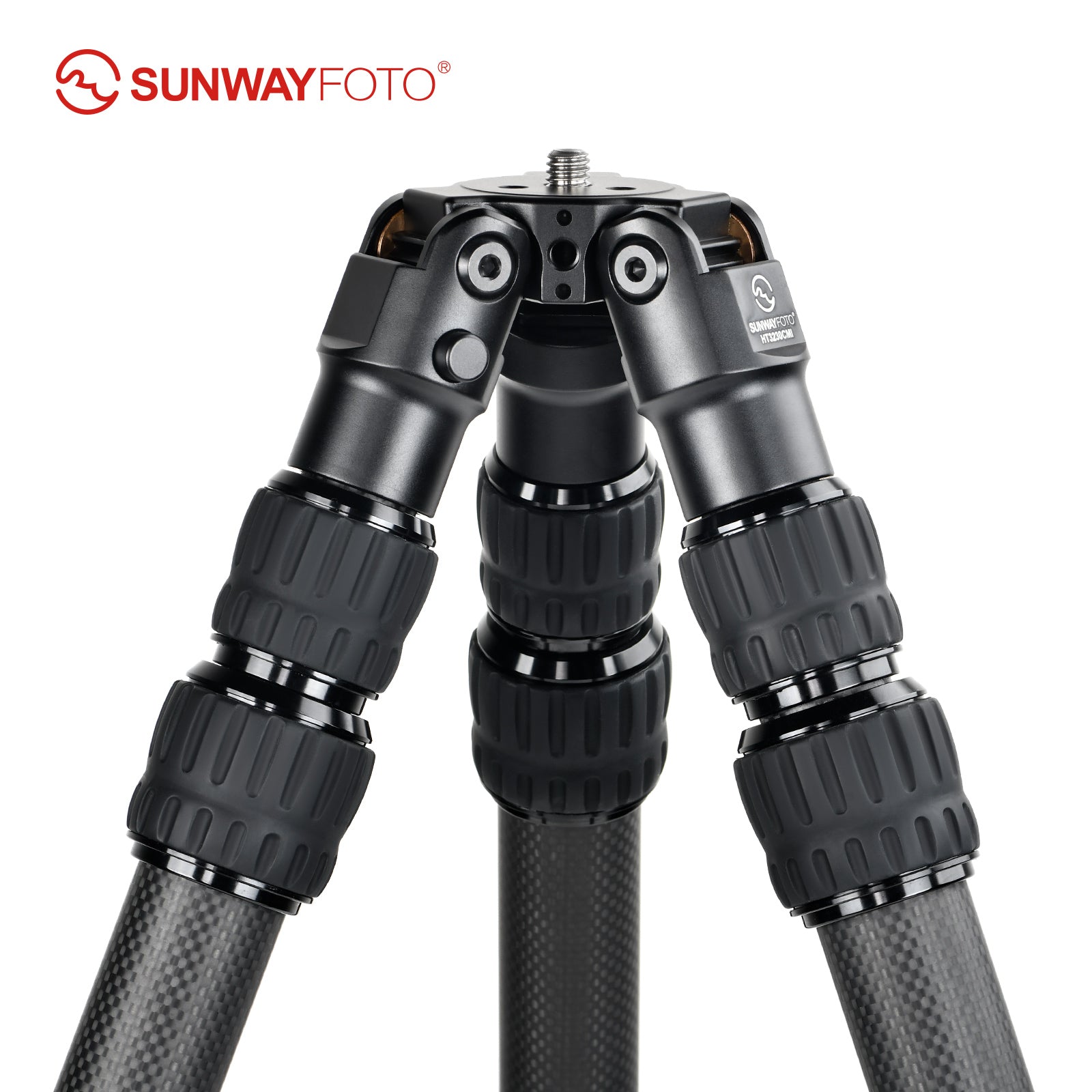 SUNWAYFOTO HT3230CMI Inverted Leg Carbon Fiber without Center Column , 32mm, 3 Section,69'' Tall,Load 66lb.(26kg)