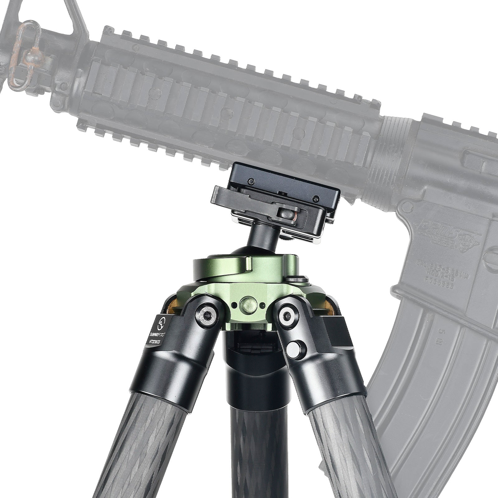 d412017PfPowerInner真潮Ｔ3.3m 30号 Sunwayfoto HT3230CS Carbon Fiber Tripod for Hunting with 30mm Ball Hea
