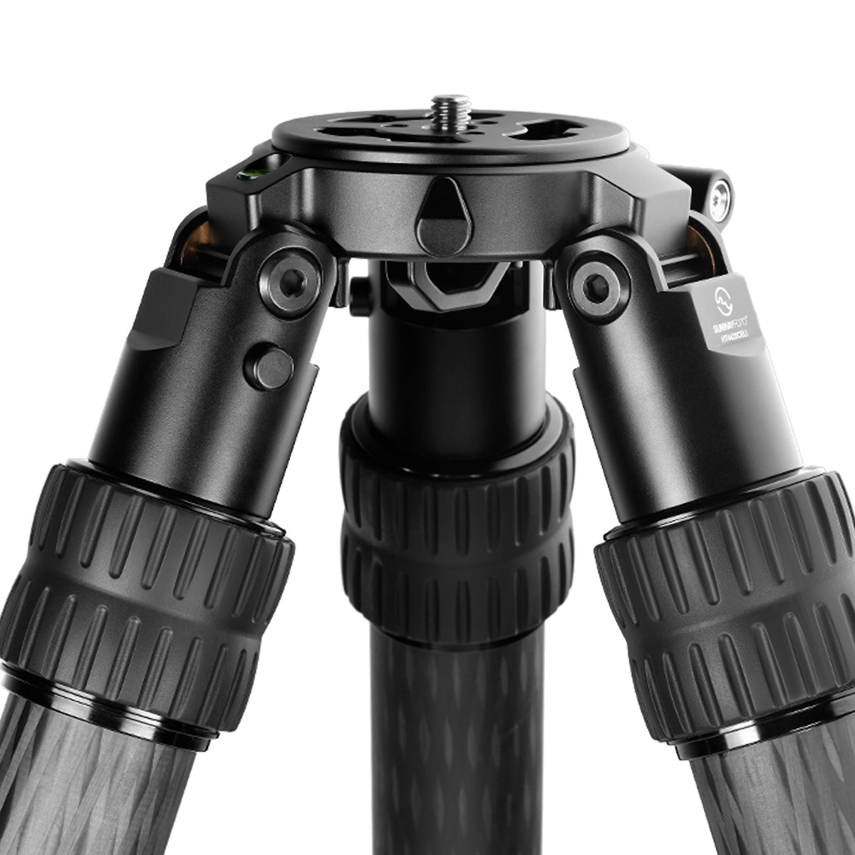 SUNWAYFOTO HT4420CBLI Inverted Leg Carbon Fiber Heavy Duty Tripod, 44mm, 2 Sections, 64'' (163cm) Tall, Load 110lb.(50kg)