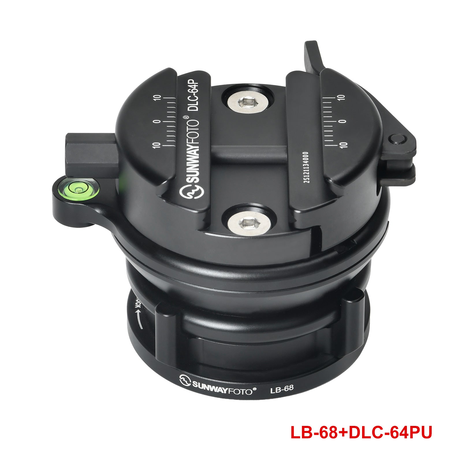 SHIOMIDAI BASE LB-68 68mm Leveling Base Head for Tripod 22lbs/10kgs Load Capacity