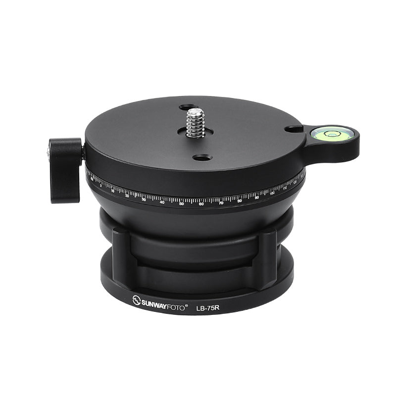 LB-75R 360 Panoramic Leveling Base Tripod Head 33 lbs (15kg) Load Capacity