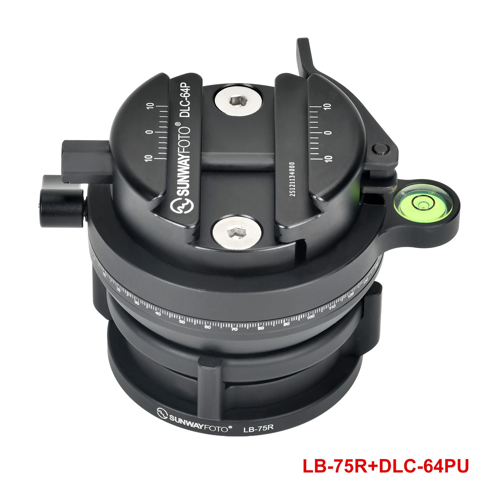 LB-75R 360 Panoramic Leveling Base Tripod Head 33 lbs (15kg) Load Capa