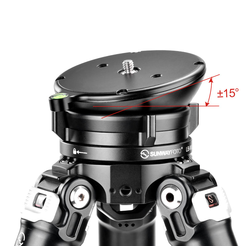 LB-90L Leveling base Tripod Head 55lbs(25kg) Load Capacity