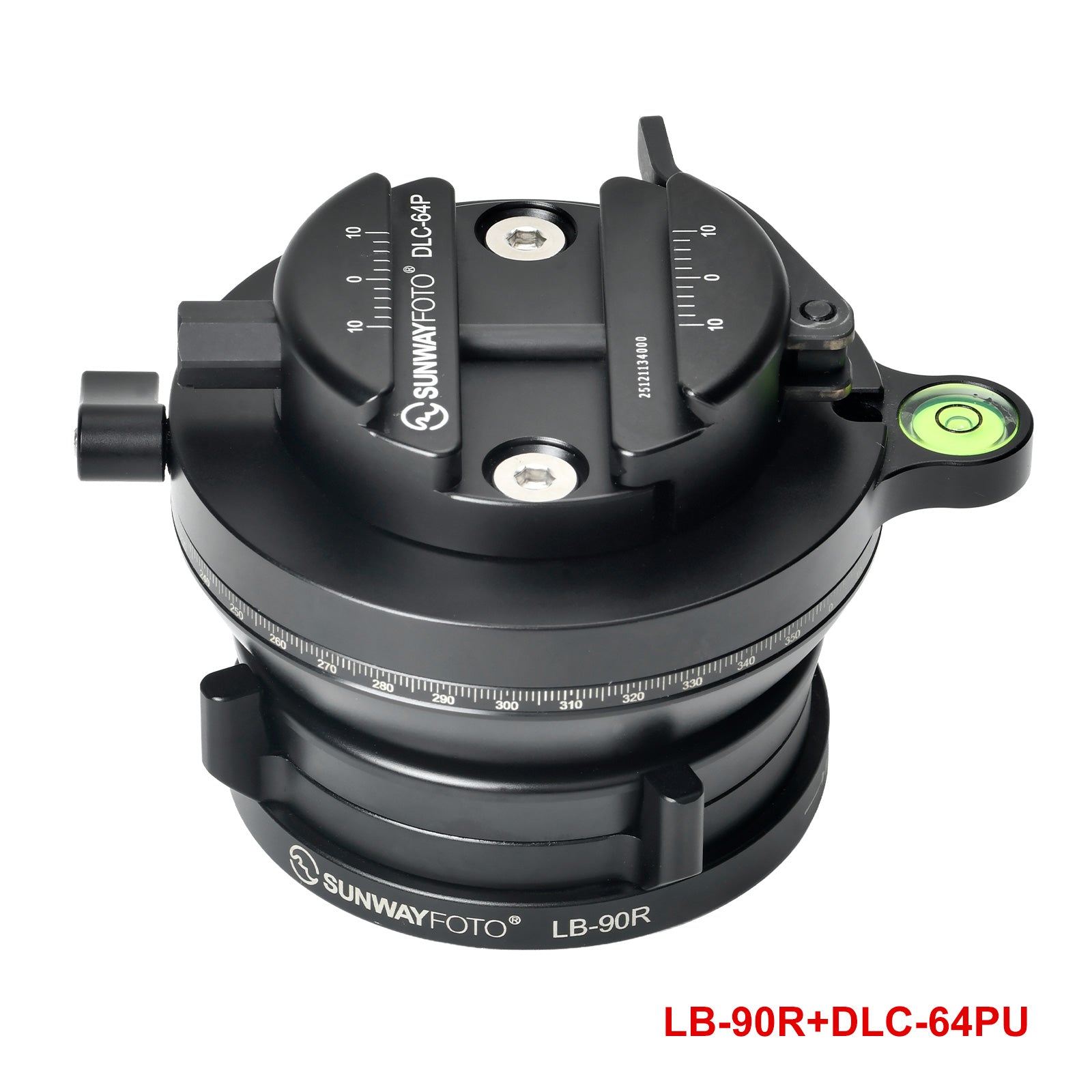 SUNWAYFOTO LB-90R 360° Panoramic Leveling base Tripod Head 55 lbs（25kg） Load Capacity