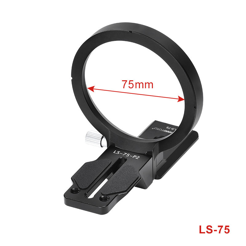 LS-80/LS-75/LS-63 Ring Lens Support with Arca Swiss Plate Collar Mount DSLR Horizontal Vertical Shooting Switching Desgigned for Sony Canon Nikon