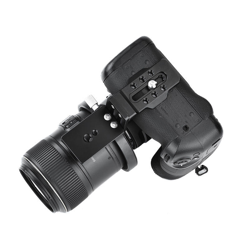 SUNWAYFOTO LS-Z9，80mm Universal Rotating Collar for Nikon Z9 DLSR Cameras（Vertical grip built-in）, Tripod Mount Ring Lens Support Collar Arca Swiss Plate Mount DSLR Horizontal Vertical Switching