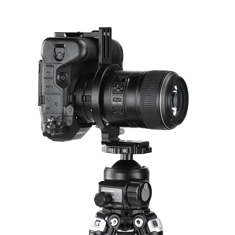 SUNWAYFOTO LS-Z9，80mm Universal Rotating Collar for Nikon Z9 DLSR Cameras（Vertical grip built-in）, Tripod Mount Ring Lens Support Collar Arca Swiss Plate Mount DSLR Horizontal Vertical Switching
